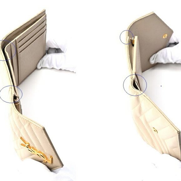 Saint Laurent Monogram Trifold Wallet 403943BOW019607 - Picture 9 of 10